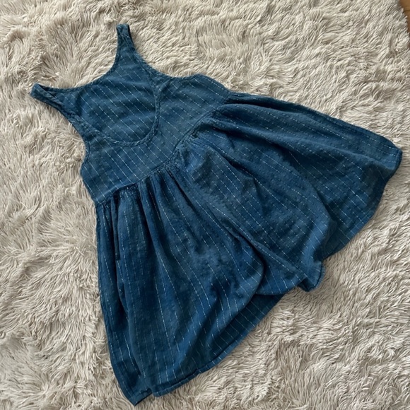 Blue Sleeveless Dress - Picture 2 of 2